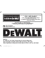 Предварительный просмотр 1 страницы DeWalt DHS716 Instruction Manual