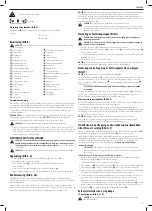 Предварительный просмотр 135 страницы DeWalt DHS780 Original Instructions Manual