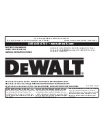 DeWalt DHX185KT Instruction Manual предпросмотр