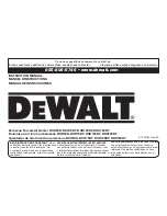 Preview for 13 page of DeWalt DHX185KT Instruction Manual