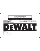 Preview for 1 page of DeWalt DP3100 Instruction Manual