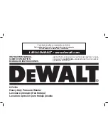 DeWalt DP3700 Instruction Manual preview