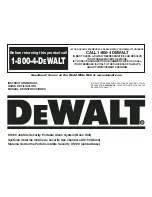 Preview for 1 page of DeWalt DS100 Instruction Manual