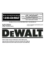 DeWalt DS200 Instruction Manual preview