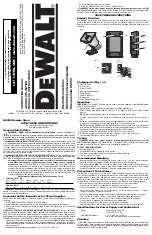 DeWalt DS390 Instruction Manual preview