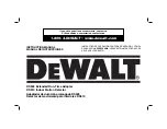 DeWalt DS505 Instruction Manual preview