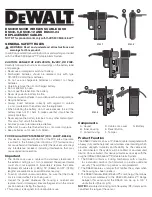 Preview for 1 page of DeWalt DS630 Instruction Manual