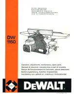 DeWalt DW 1150 Operation, Adjustmants, Maintenance, Spare Parts preview