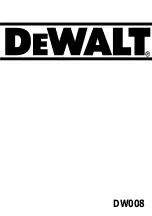 DeWalt DW008 User Manual preview