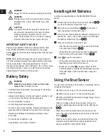 Preview for 6 page of DeWalt DW0100 User Manual