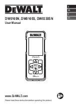 Preview for 1 page of DeWalt DW0165N User Manual