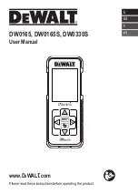 Preview for 1 page of DeWalt DW0165S User Manual