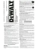 DeWalt DW0249 Instruction Manual preview