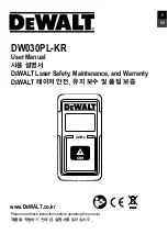 Preview for 1 page of DeWalt DW030PL-KR User Manual