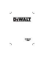 Preview for 1 page of DeWalt DW040 Original Instructions Manual