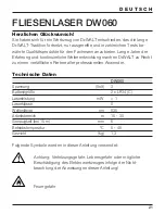 Preview for 21 page of DeWalt DW060 User Manual