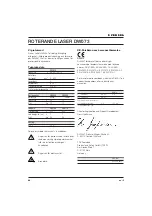 Preview for 109 page of DeWalt DW073 Instructions Manual