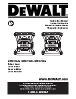 DeWalt DW074LR Instruction Manual предпросмотр