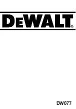 Preview for 1 page of DeWalt DW077 Manual