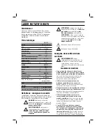 Preview for 56 page of DeWalt DW079 Original Instructions Manual