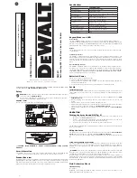 DeWalt DW0811 Instruction Manual предпросмотр