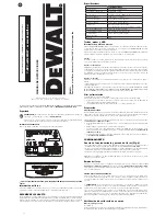 Preview for 9 page of DeWalt DW0811 Instruction Manual