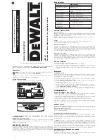 Preview for 11 page of DeWalt DW0811 Instruction Manual