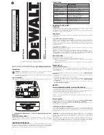 Предварительный просмотр 19 страницы DeWalt DW0811 Instruction Manual