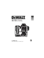 Preview for 1 page of DeWalt DW0811LG User Manual