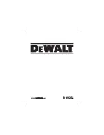 DeWalt DW082 Original Instructions Manual preview