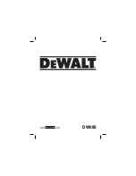 Предварительный просмотр 1 страницы DeWalt DW085 Original Instructions Manual