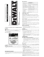 Preview for 3 page of DeWalt DW0851 Instruction Manual