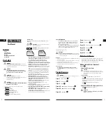 Preview for 3 page of DeWalt DW088LG LaserChalkLine Quick Start Manual