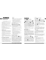 Preview for 8 page of DeWalt DW088LG LaserChalkLine Quick Start Manual