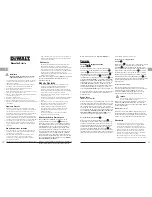 Preview for 16 page of DeWalt DW088LG LaserChalkLine Quick Start Manual