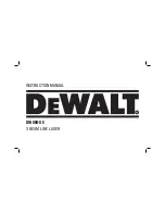 DeWalt DW089-XE Instruction Manual preview
