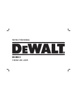 Preview for 1 page of DeWalt DW089-XE Instruction Manual