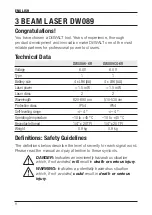 Preview for 10 page of DeWalt DW089CG-KR Manual