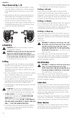 Предварительный просмотр 20 страницы DeWalt DW130V-AR Instruction Manual