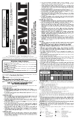 DeWalt DW160V-CA Instruction Manual preview