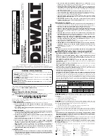 DeWalt DW160V Instruction Manual предпросмотр