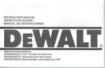 Предварительный просмотр 1 страницы DeWalt DW250 Instruction Manual