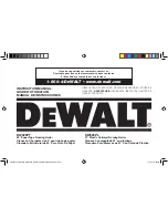 DeWalt DW325PL Instruction Manual preview