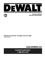 Предварительный просмотр 21 страницы DeWalt DW33 Instruction Manual