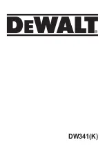 DeWalt DW342(K) Original Instructions Manual preview