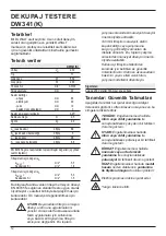 Preview for 12 page of DeWalt DW342(K) Original Instructions Manual