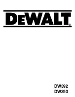DeWalt DW392 Manual предпросмотр