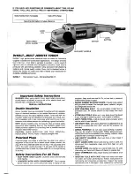 Предварительный просмотр 2 страницы DeWalt DW474 Instruction Manual