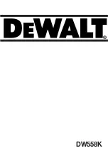 DeWalt DW558K Manual preview