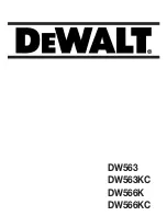 DeWalt DW563 Instruction Manual preview